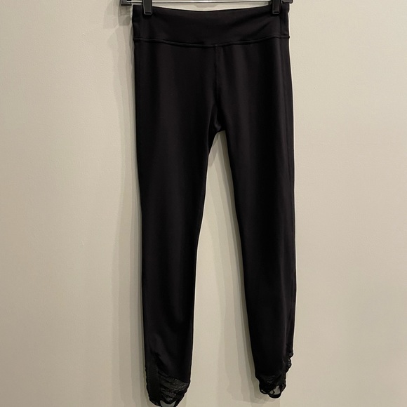 Athleta Bottoms Athleta Girl Black Mesh Bottoms Stretch Leggings